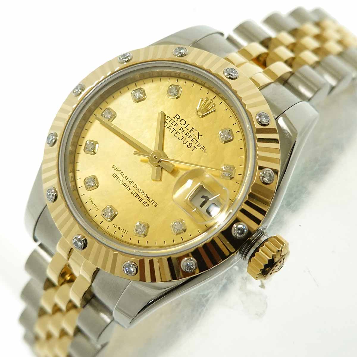 Datejust 179313G Serial D Automatic 750 Yellow Gold Diamond