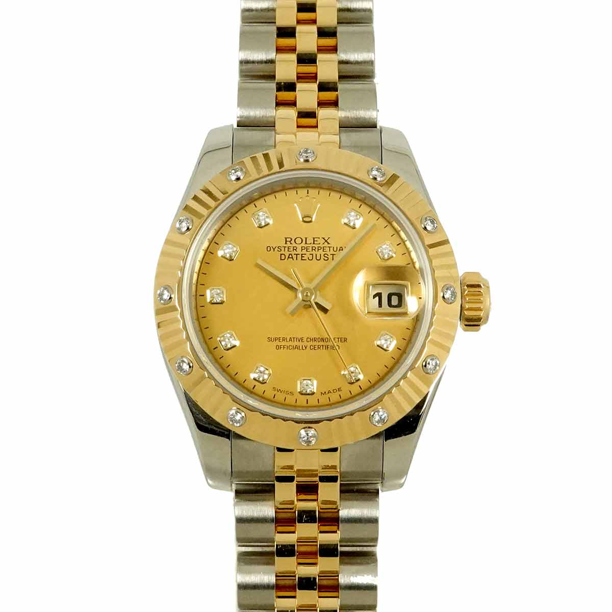 Datejust 179313G Serial D Automatic 750 Yellow Gold Diamond