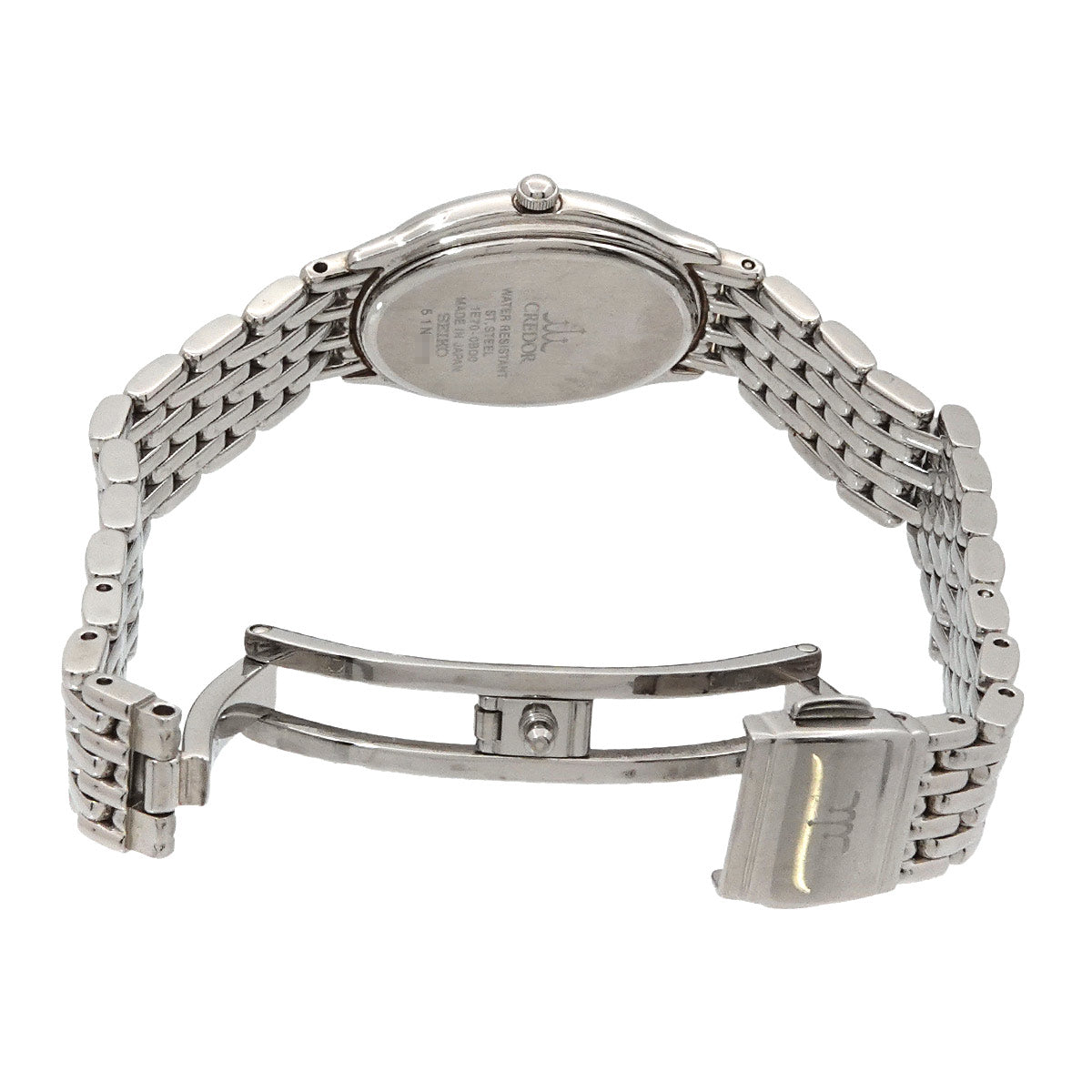 CREDOR SIGNO GSTE931 1E70-0BD0 12P Diamond Quartz Silver Dial