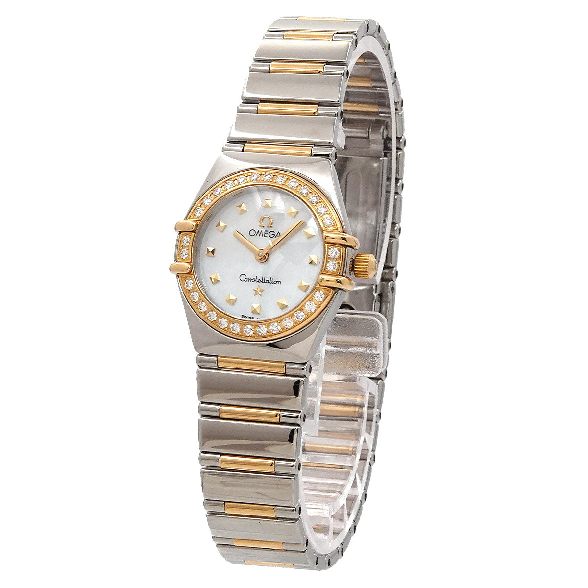 Constellation My Choice 1365.71 Diamond Bezel YG White Shell