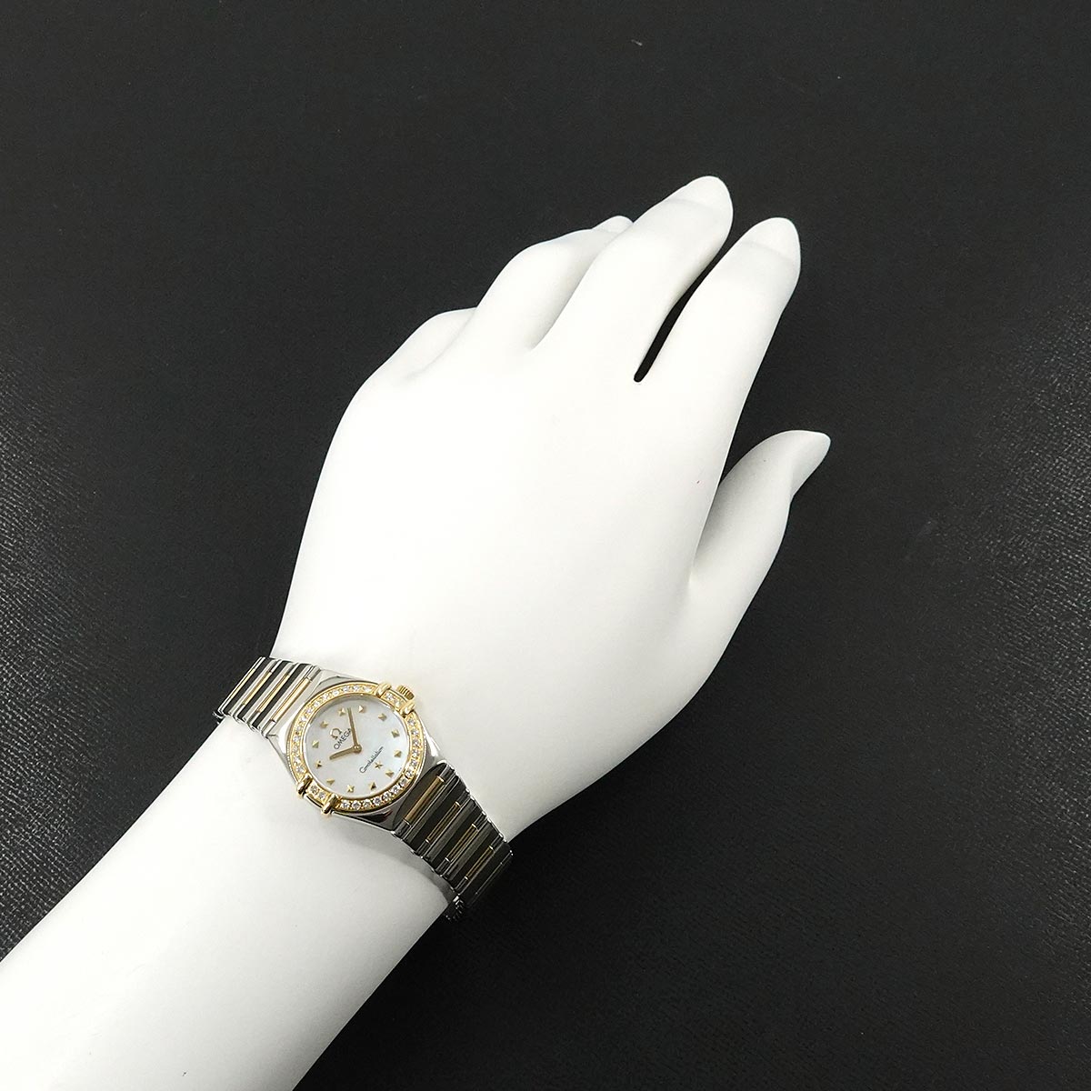 Constellation My Choice 1365.71 Diamond Bezel YG White Shell