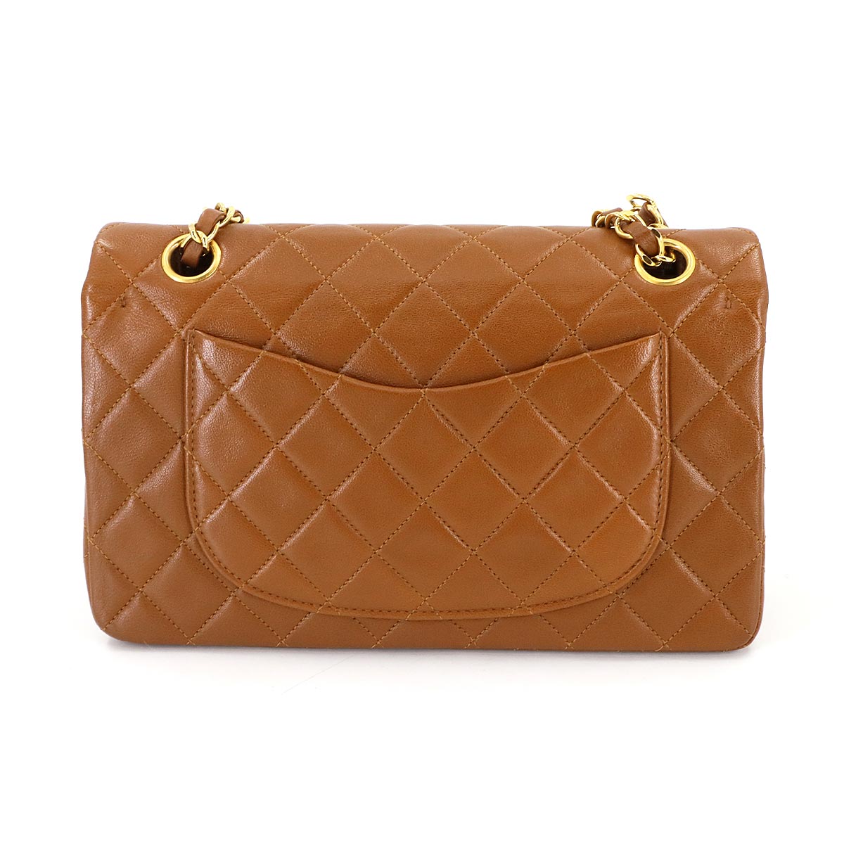 Matelasse 23 Chain Shoulder Bag Leather Brown A01113 Vintage