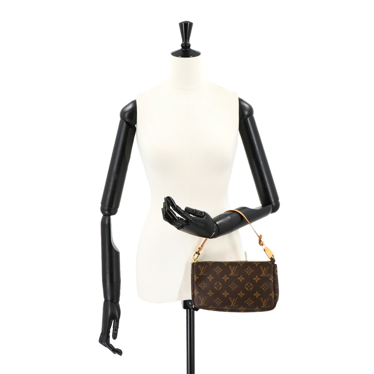 Monogram Pochette Accessoires Hand Bag Pouch Brown M51980