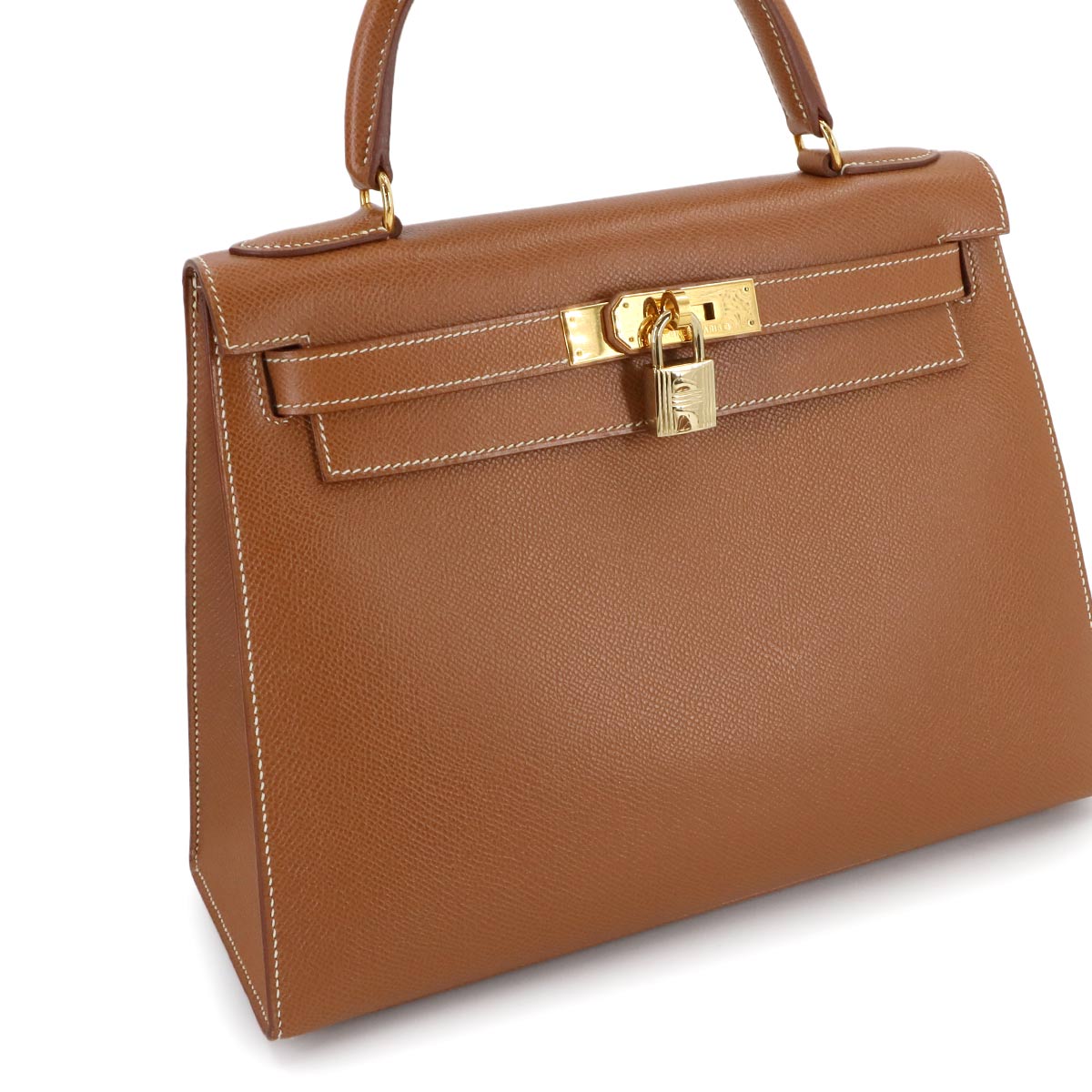 Kelly 28 Couchevel Epsom Gold 2way Hand Shoulder Bag Purse