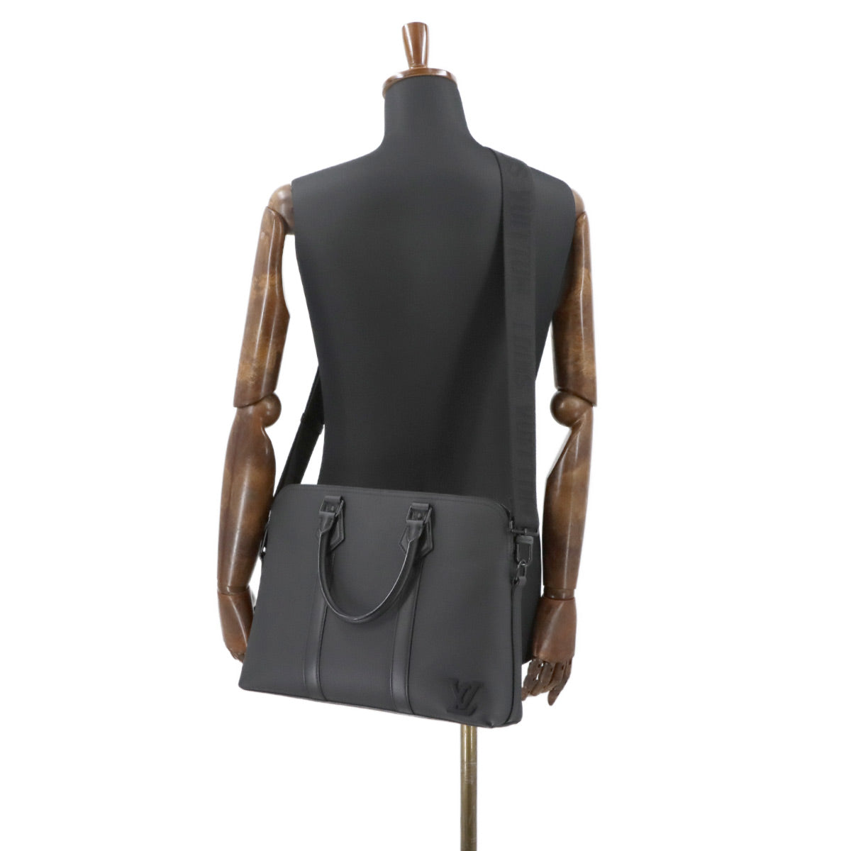 Aerogram Takeoff Briefcase 2way Bag Leather Black M59159