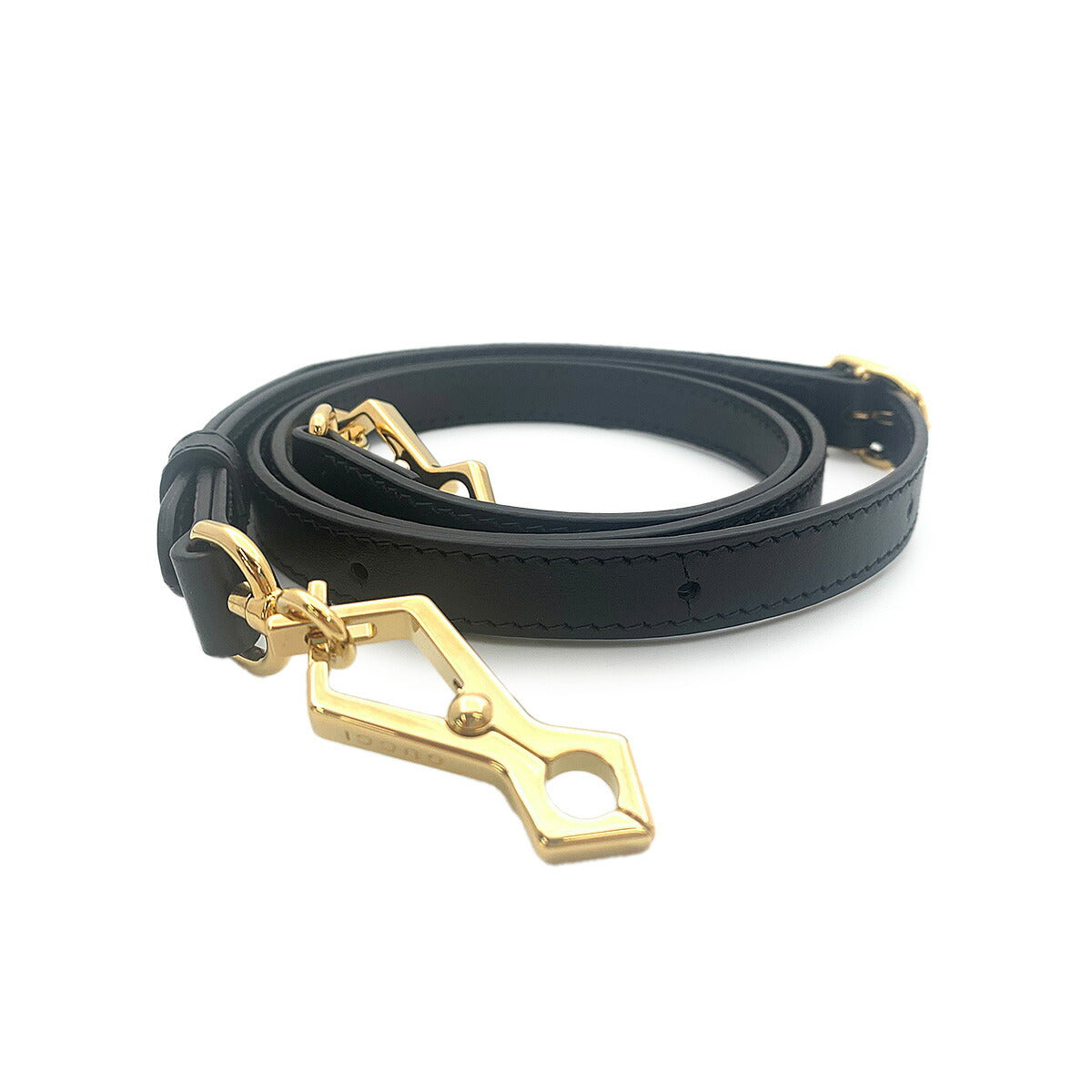 Interlocking G Heart Shoulder Bag Leather Black 751628 Purse