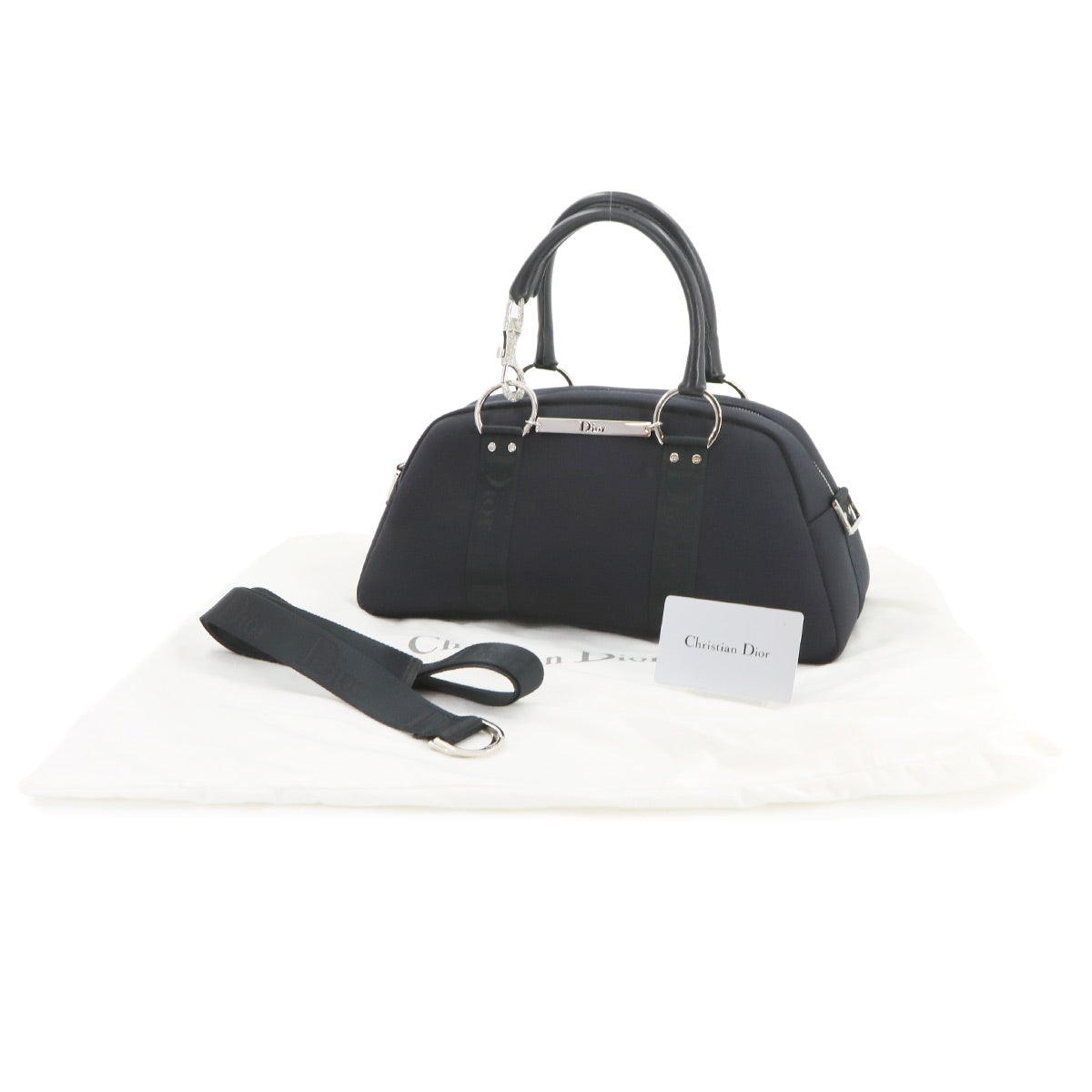 Hardcore Boston Hand Shoulder Bag Canvas Black