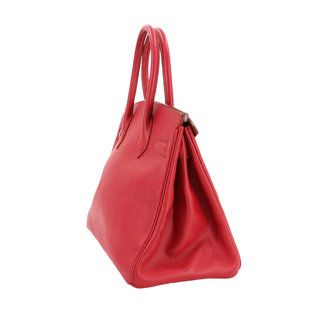 Birkin 30 Hand Bag Box Couchevel Epsom Rouge Vif Purse