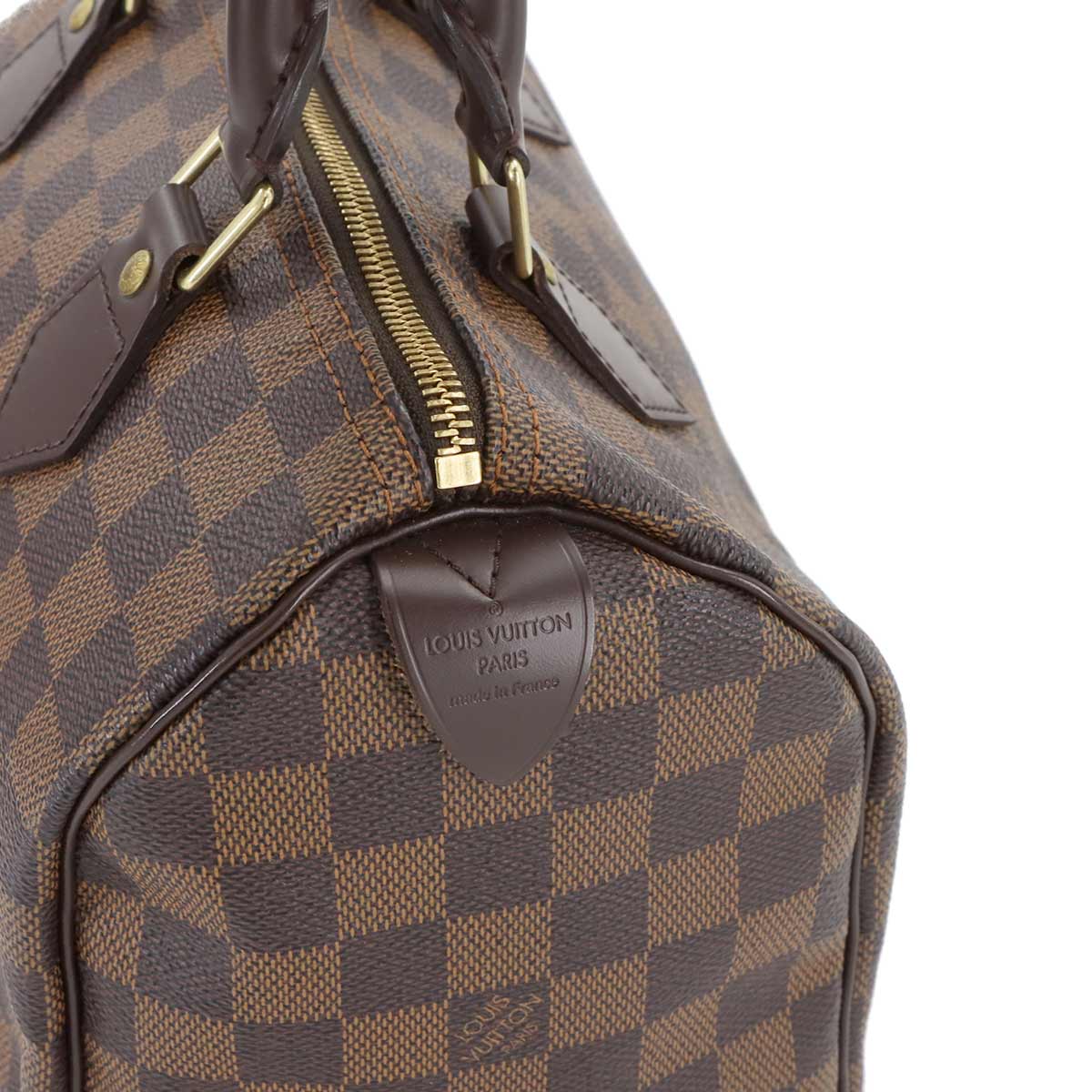 LOUIS VUITTON Damier Speedy 25 Hand Bag Ebene N41532 Purse