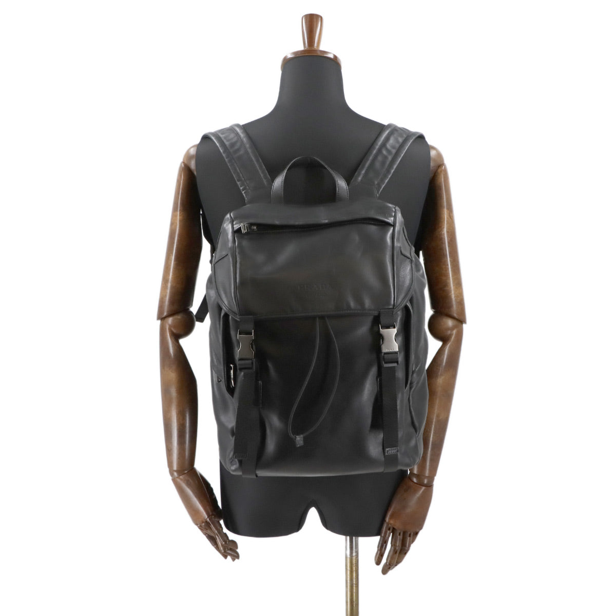 Backpack Leather Black VZ0062 Purse