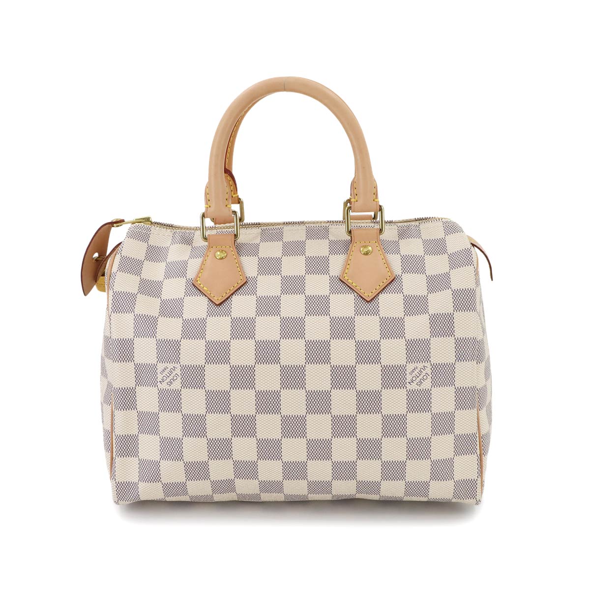 LOUIS VUITTON Damier Azur Speedy 25 Hand Bag N41371 White Purse