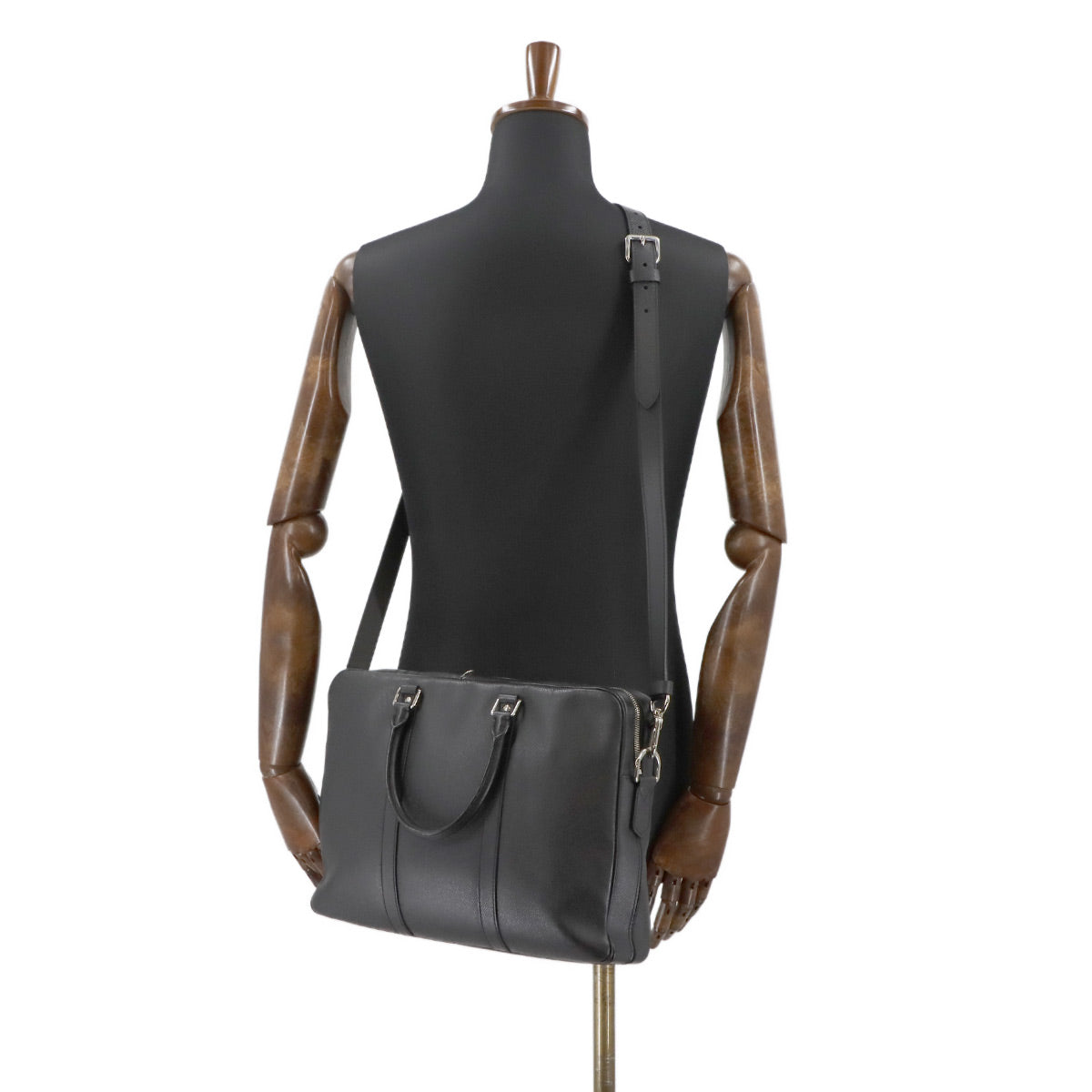Taiga PDV PM 2way Briefcase Shoulder Bag Leather M30638
