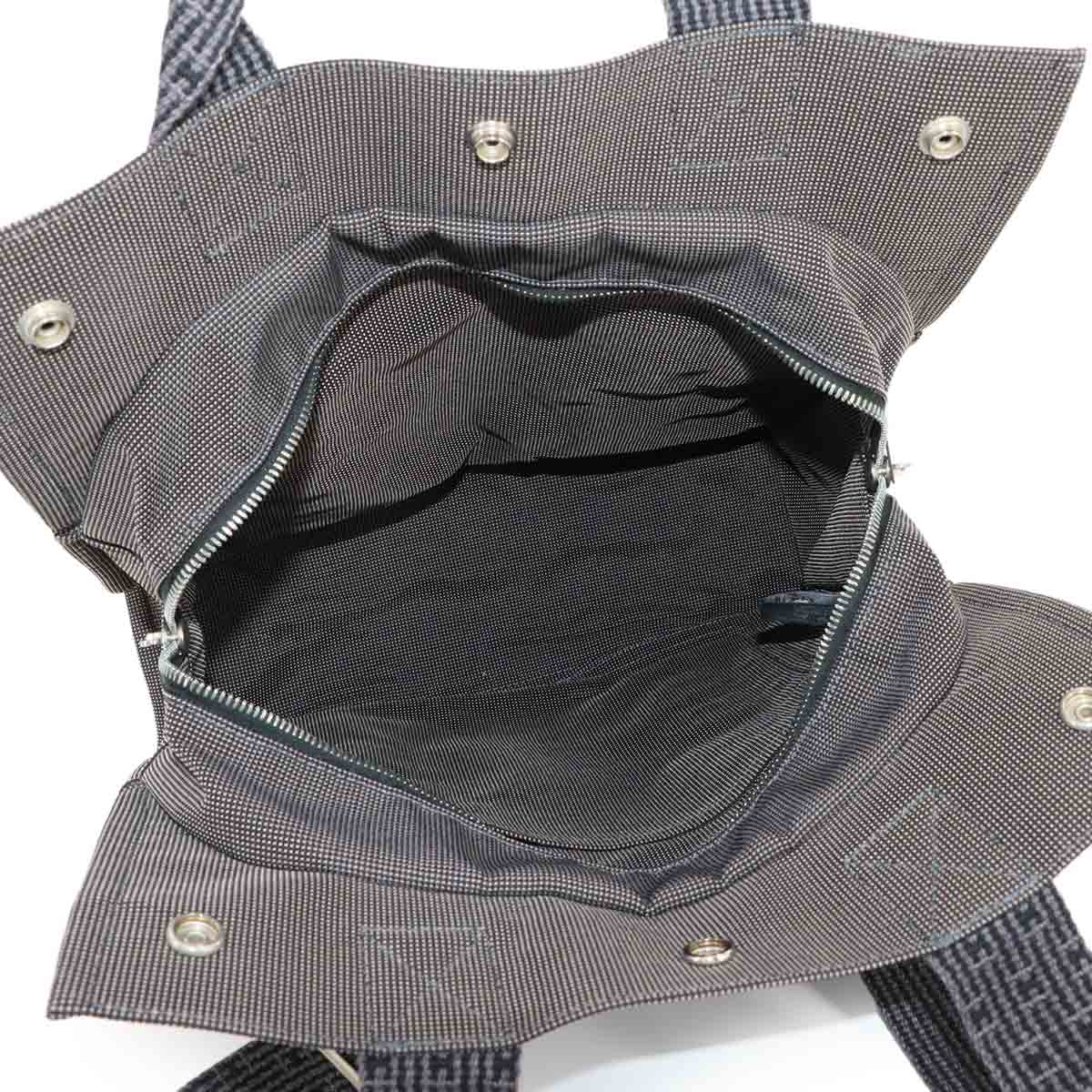 Her Line Ad MM Backpack Canvas Gray Black Purse