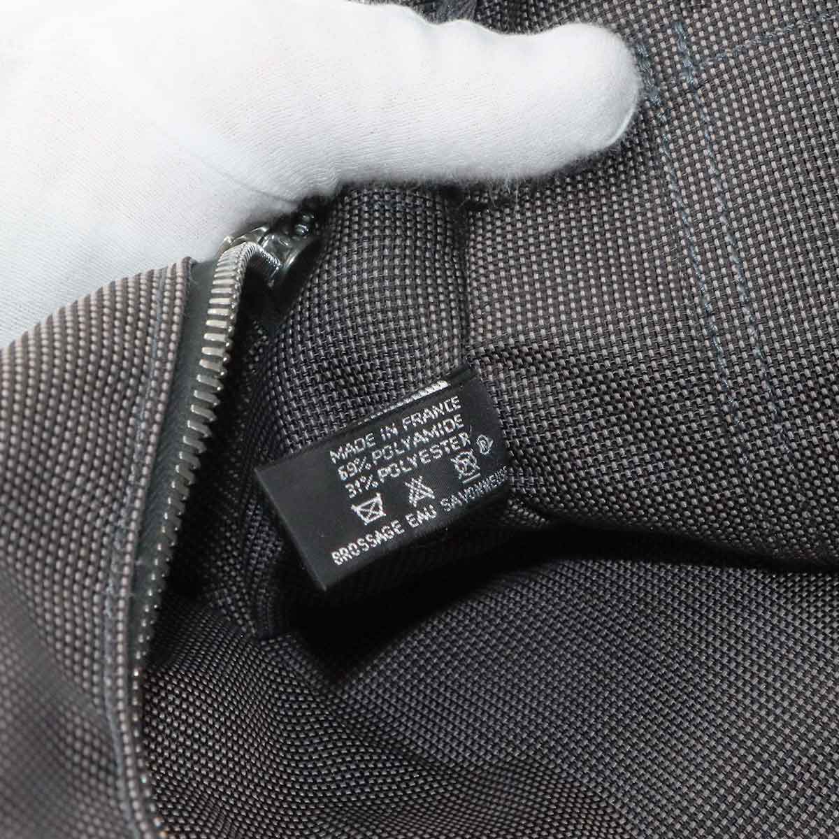 Her Line Ad MM Backpack Canvas Gray Black Purse