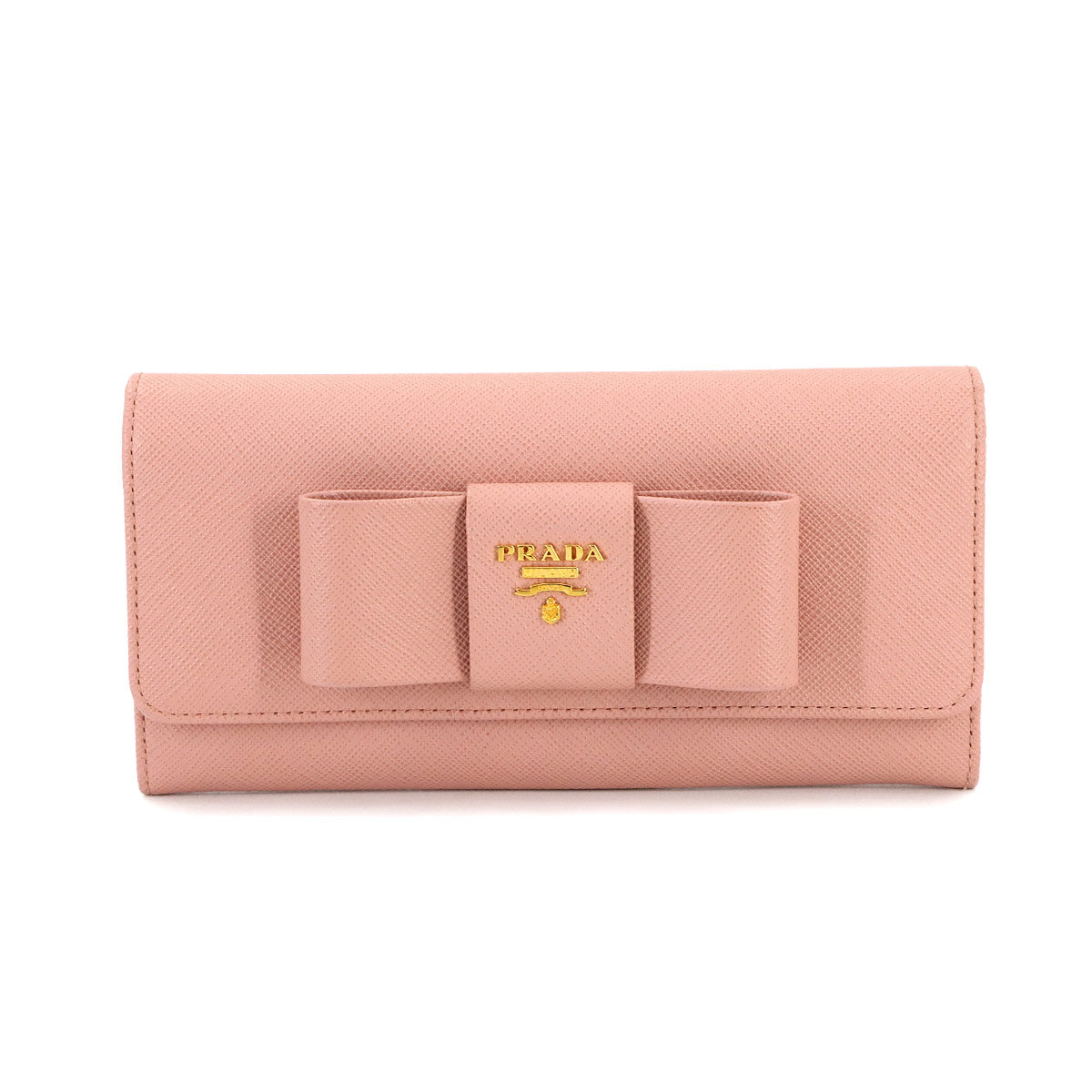 Saffiano Long Wallet Leather Pink 1MH132 Purse Logos