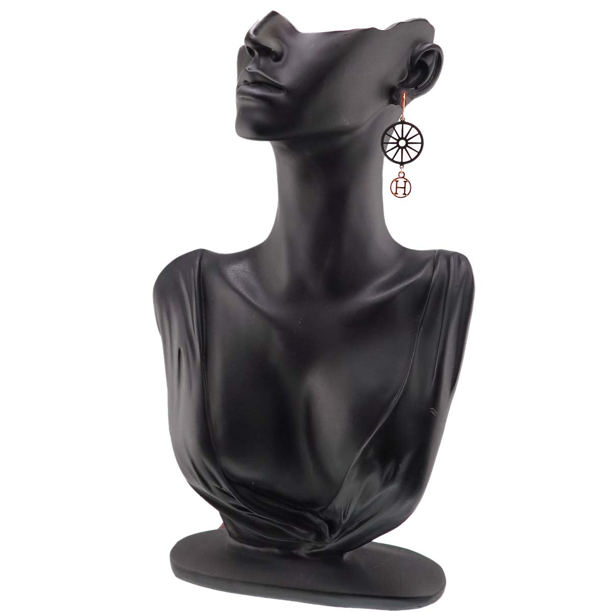 Hook Earrings Pierced 18K PG 750 SV