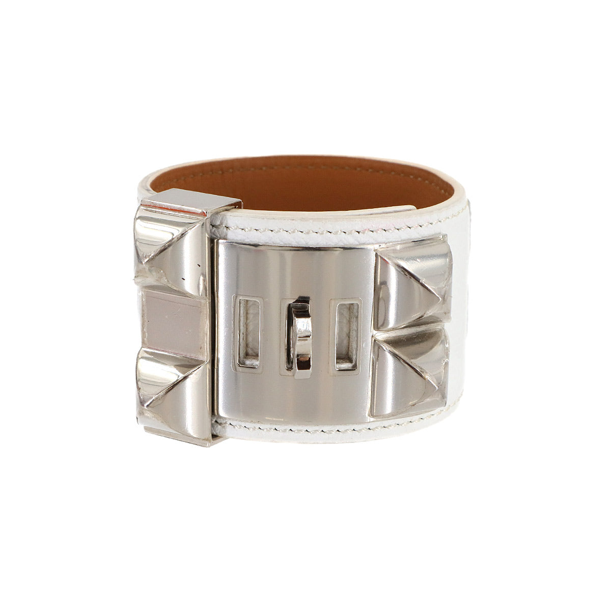 Collier De Chien Bangle Veau Epsom White Bracelet 90290936