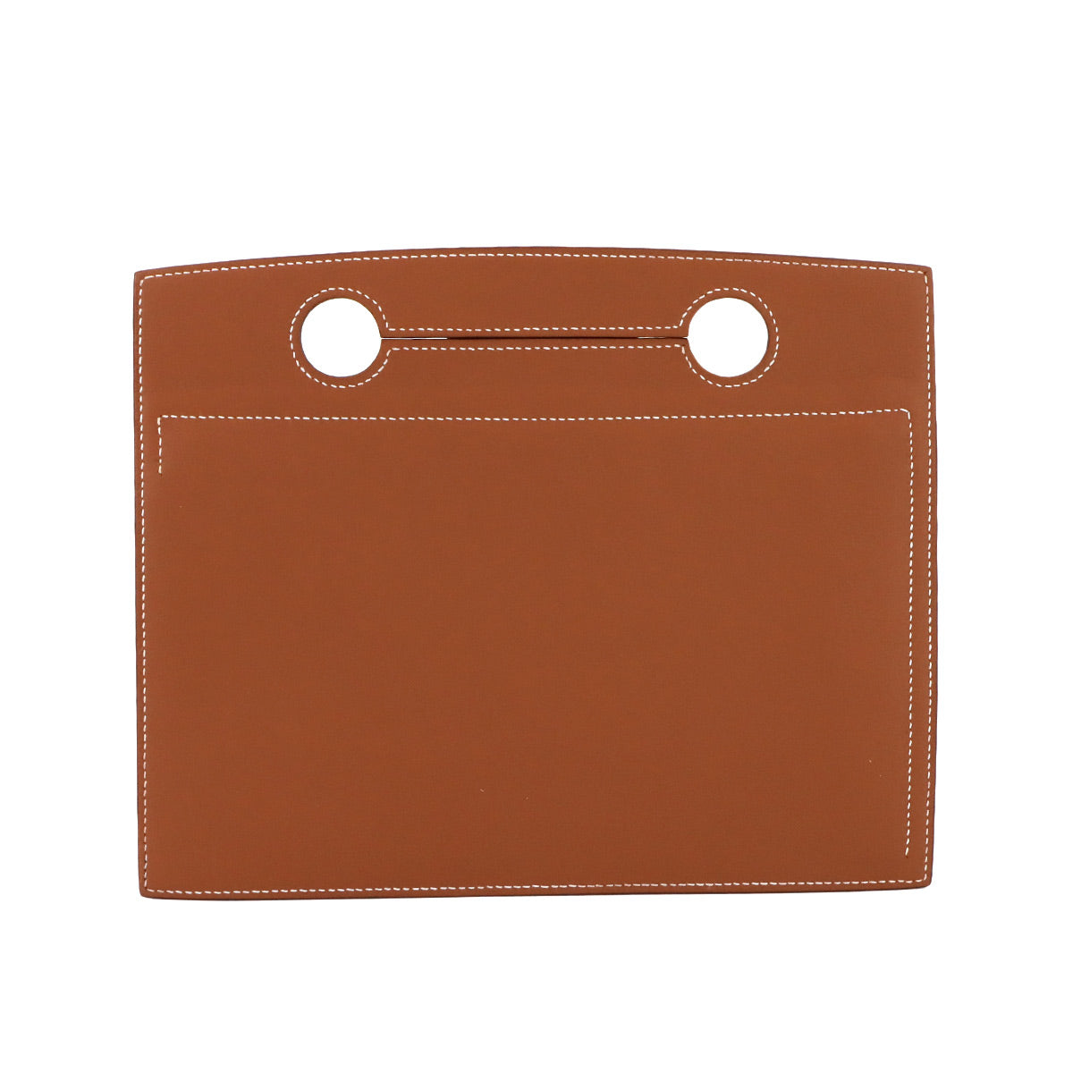 Birkin Backpocket Pouch 25 Veau Swift Gold Brown Purse