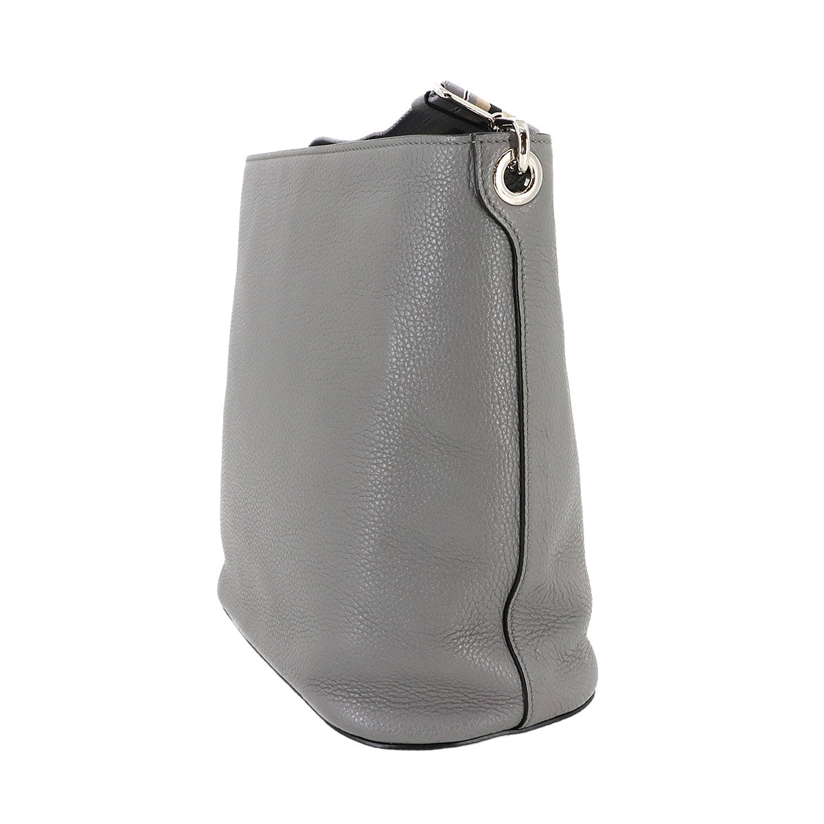 Shoulder Bag Leather Gray 1BE057 Logos Purse