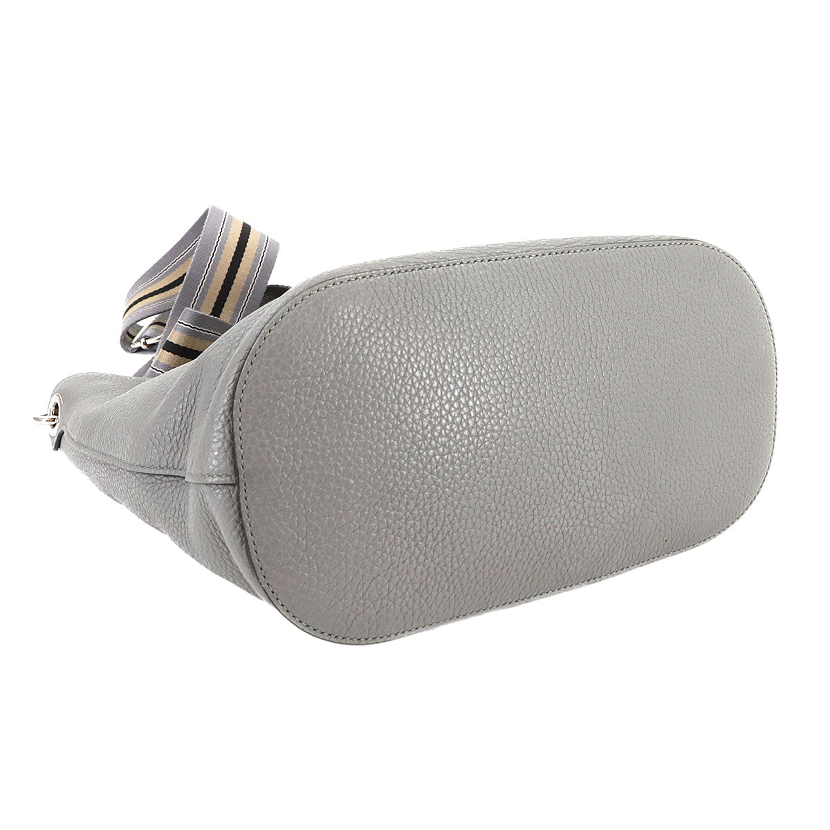 Shoulder Bag Leather Gray 1BE057 Logos Purse