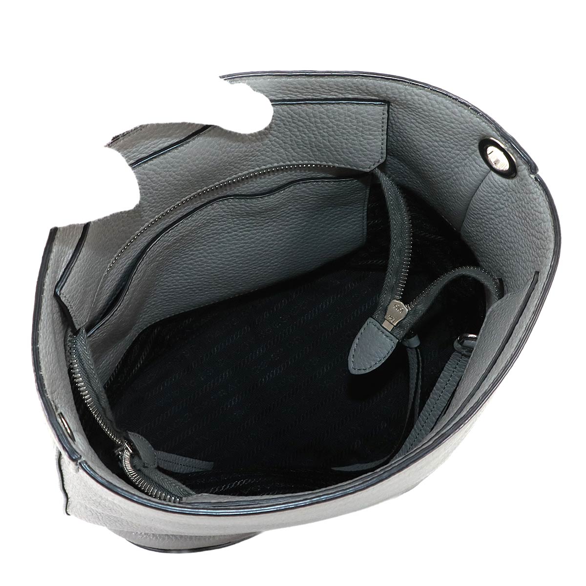 Shoulder Bag Leather Gray 1BE057 Logos Purse