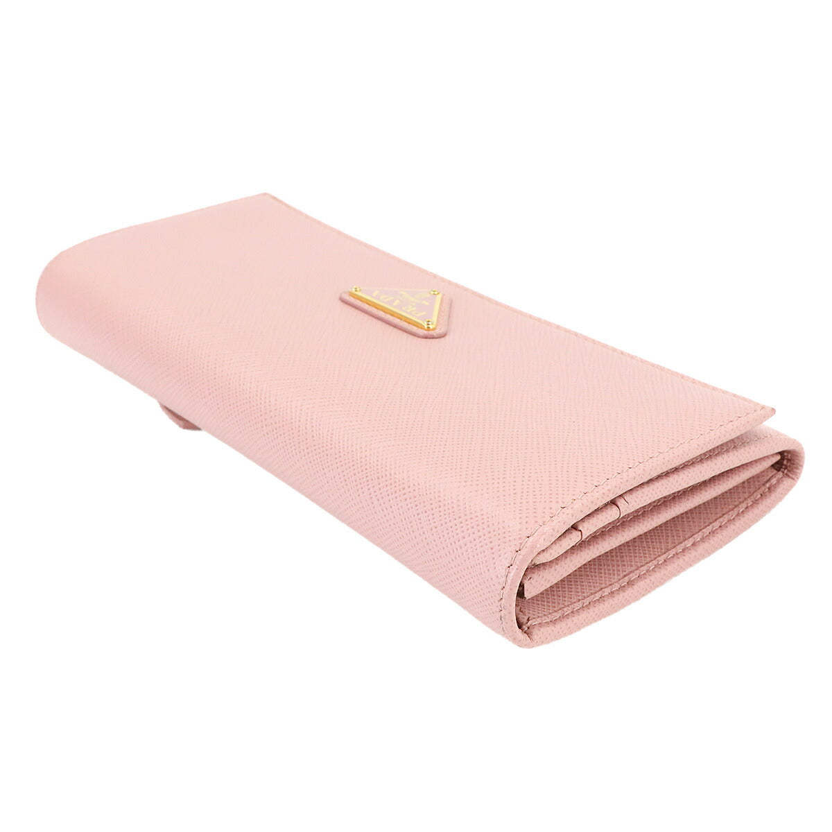 Saffiano Long Wallet Leather Pink 1MH132 Purse Logos
