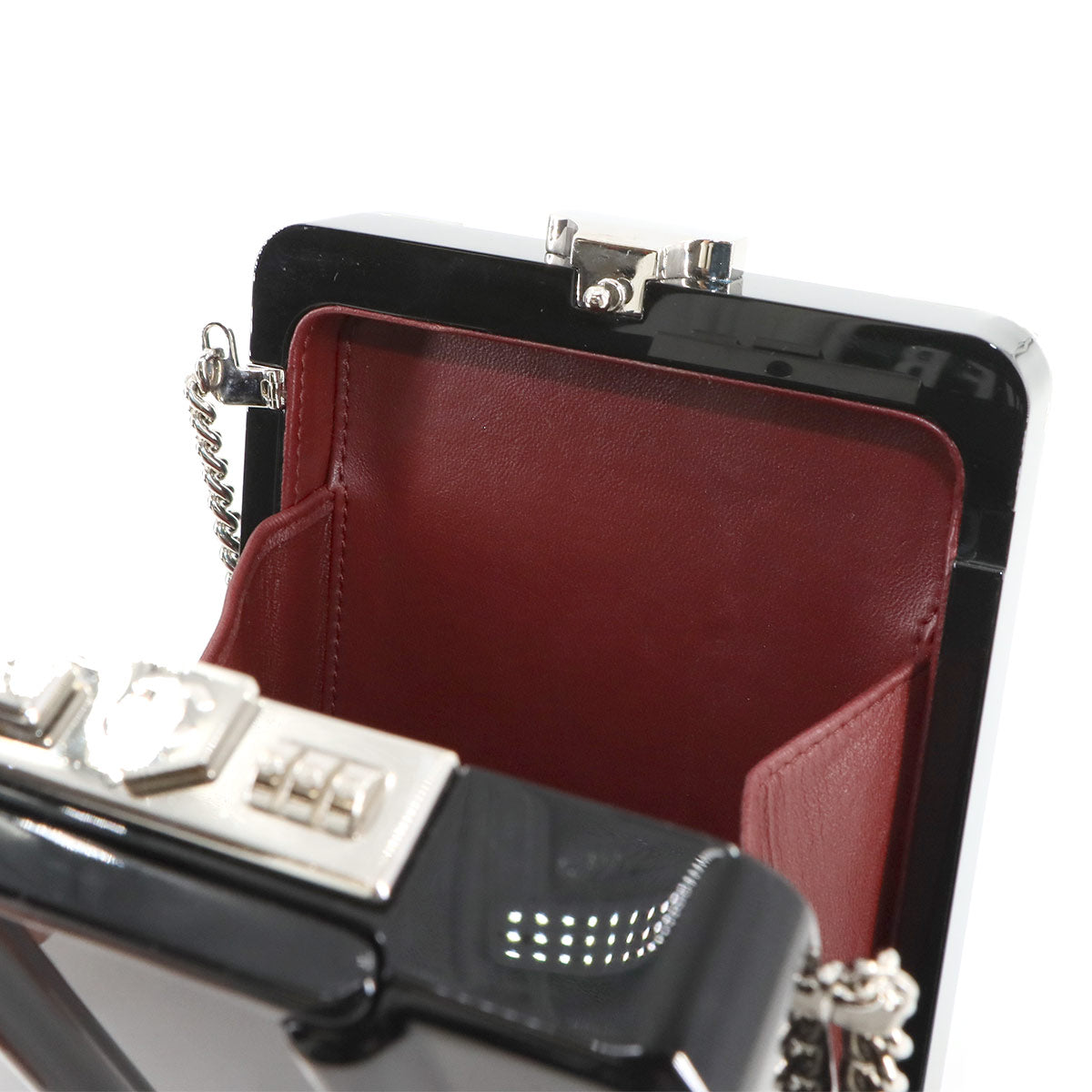 Evening In The Air Trolley Chain Clutch Shoulder Bag Plastic