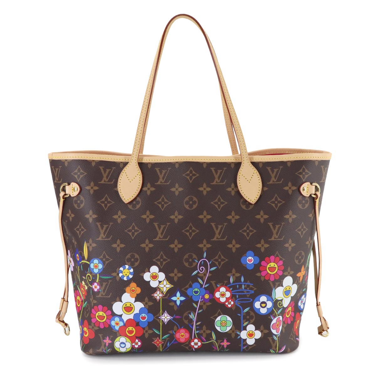 LOUIS VUITTON Monogram LVxYK Painted Dots Neverfull MM Tote Bag M46381