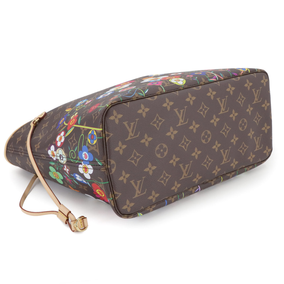 LOUIS VUITTON Monogram LVxYK Painted Dots Neverfull MM Tote Bag M46381