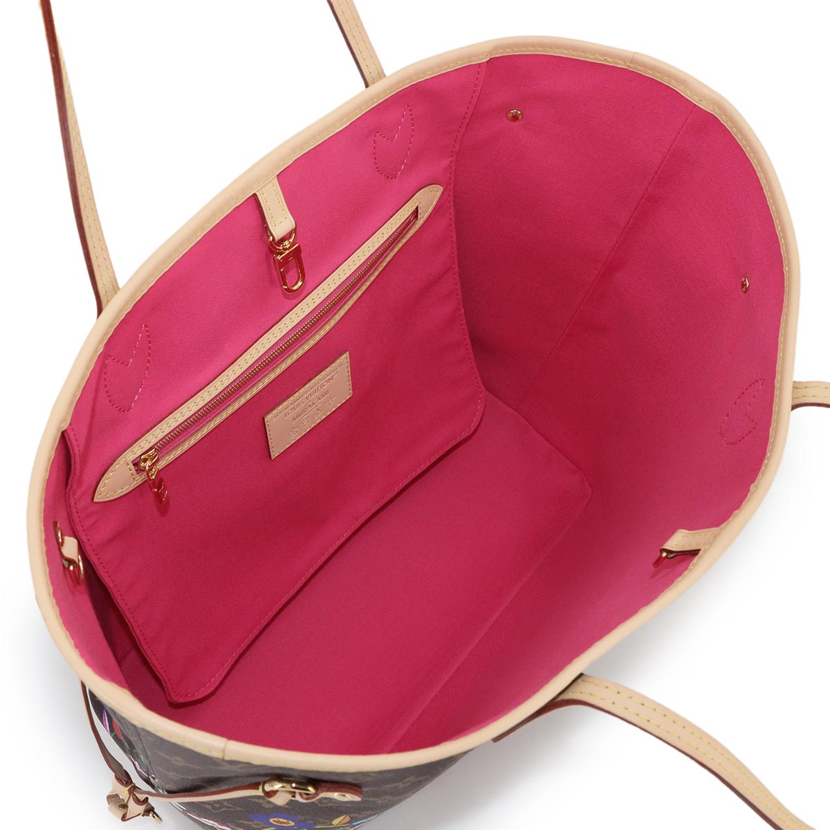 LOUIS VUITTON Monogram LVxYK Painted Dots Neverfull MM Tote Bag M46381