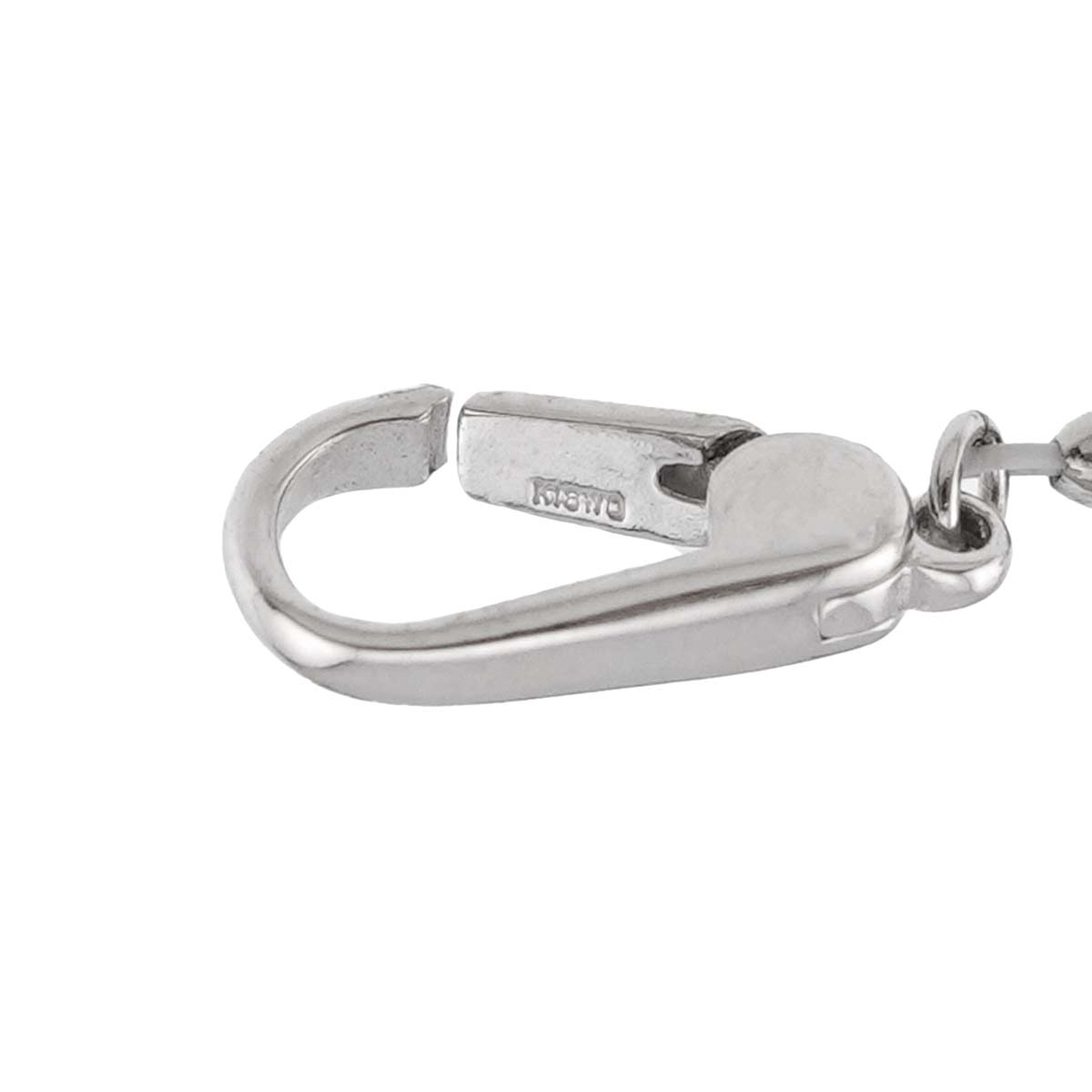 Black Pearl 12.1mm-9.0mm Necklace 18K K18 WG White Gold 750