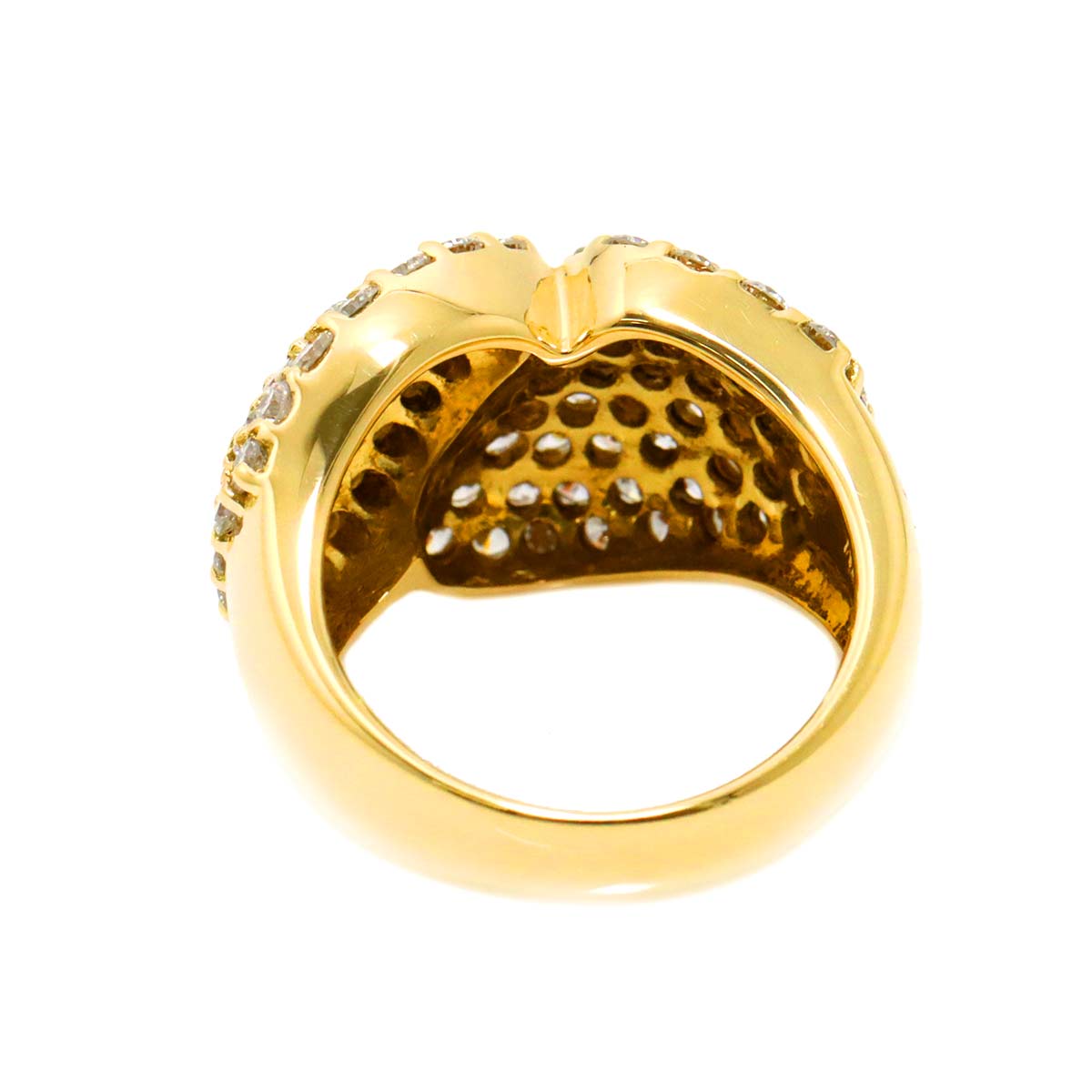 Diamond 2.80ct Ring 18K YG Yellow Gold 750 6-6.25(US)