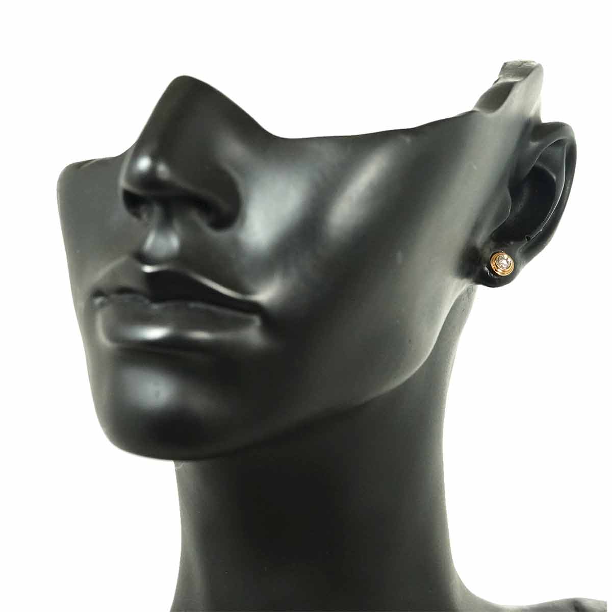 Damour Diamond Earring Pierced MM 18K PG 750