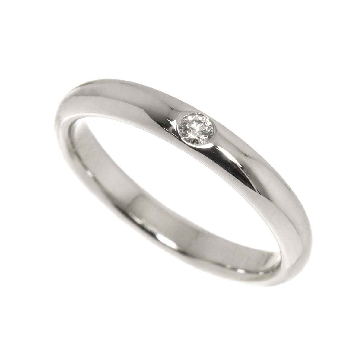Diamond Ring Pt Platinum size6(US)