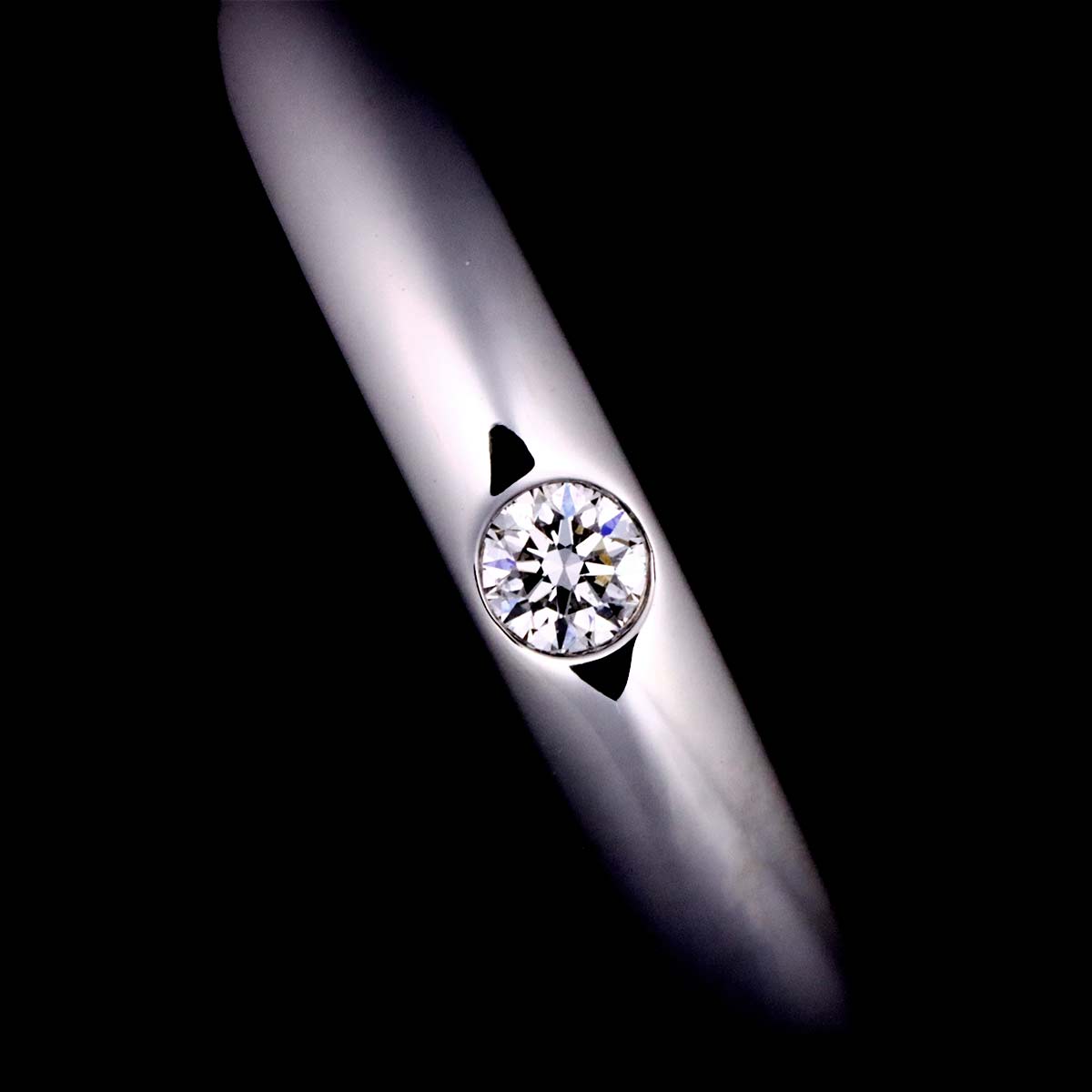 Diamond Ring Pt Platinum size6(US)