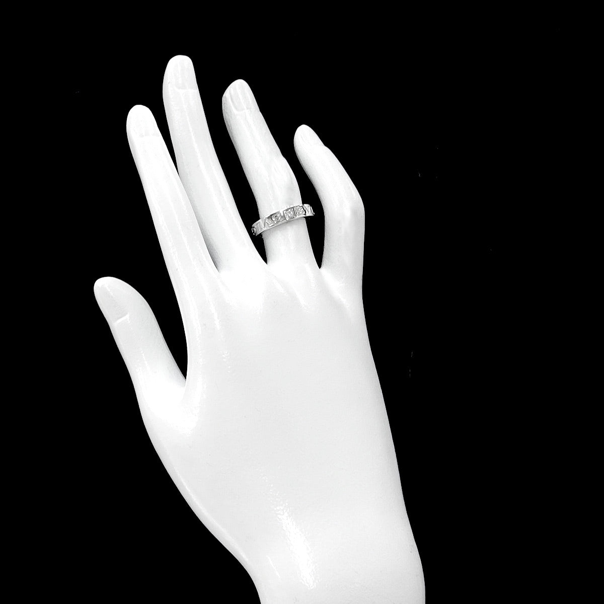 B-ZERO1 Diamond Ring 18K WG 750 size5.5-5.75(US)