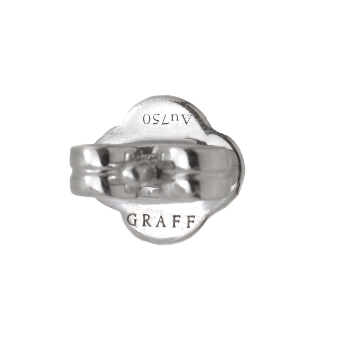 Mini Butterfly Silhouette Diamond Earrings Pierced 18K WG 750