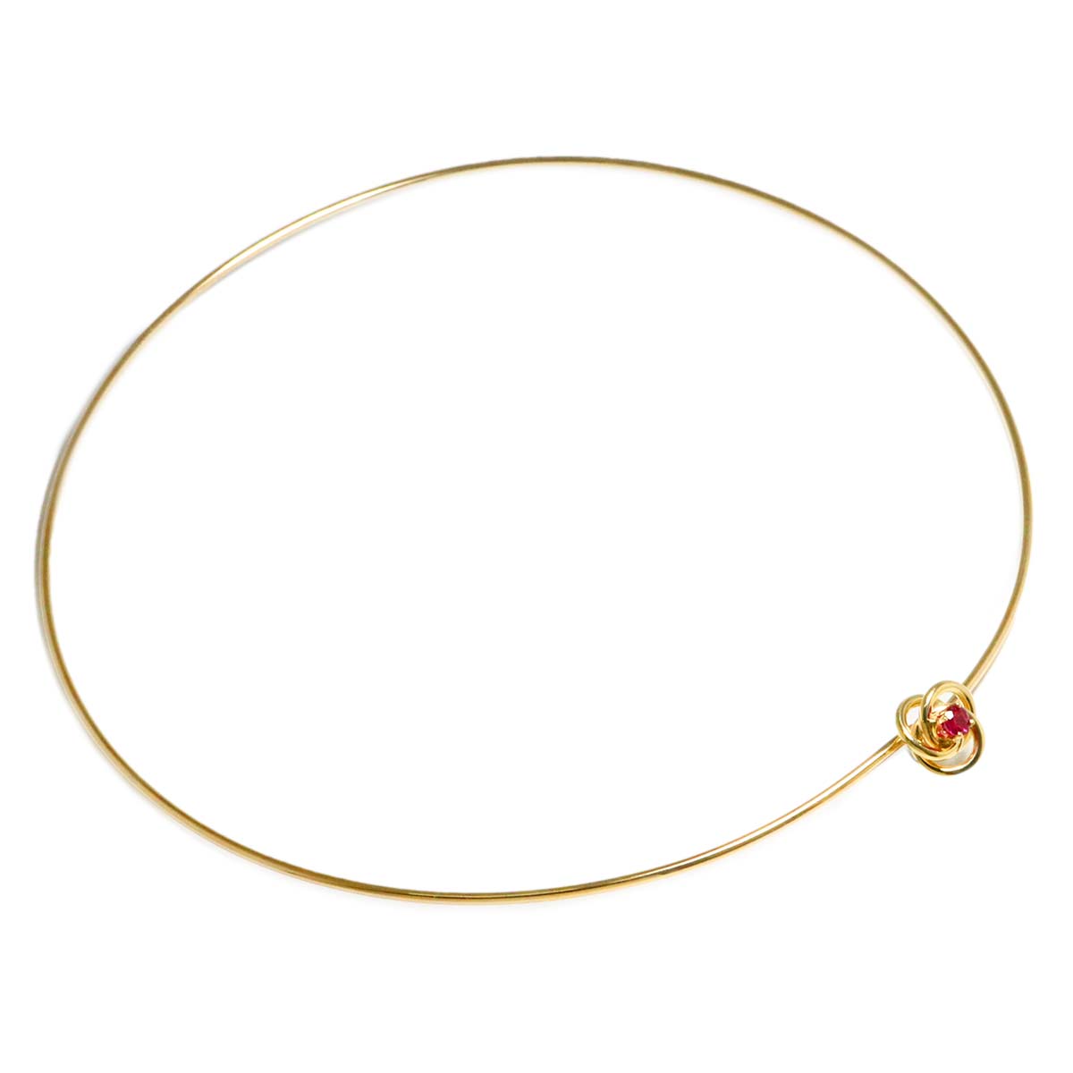 Ruby Necklace 14K Yellow Gold 585