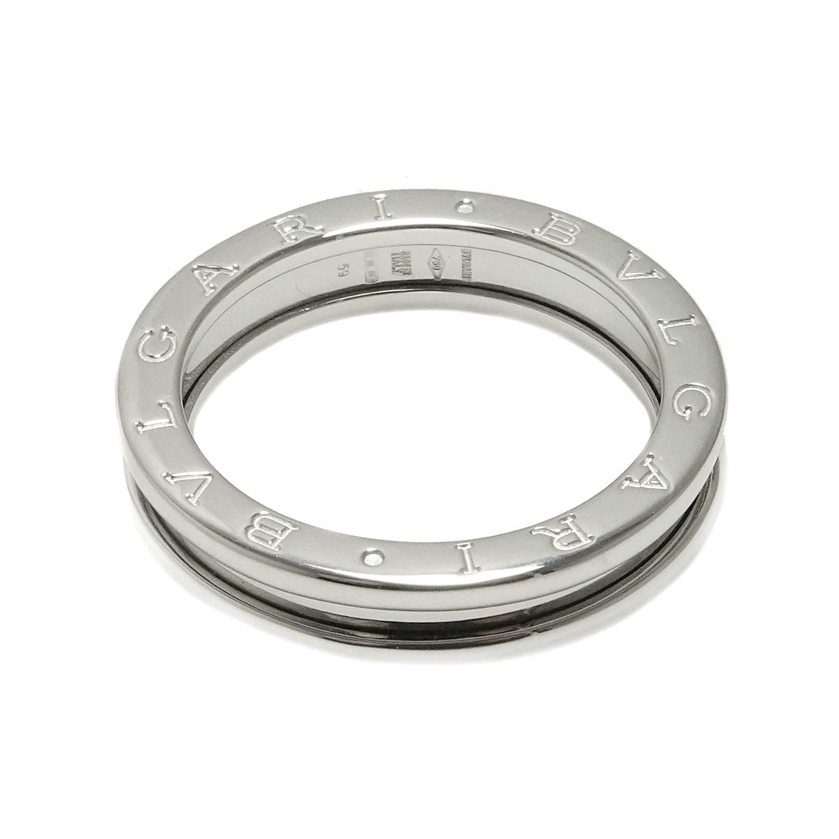 B-ZERO1 1 BAND Ring 18K White Gold 750 Size59 8.75(US)