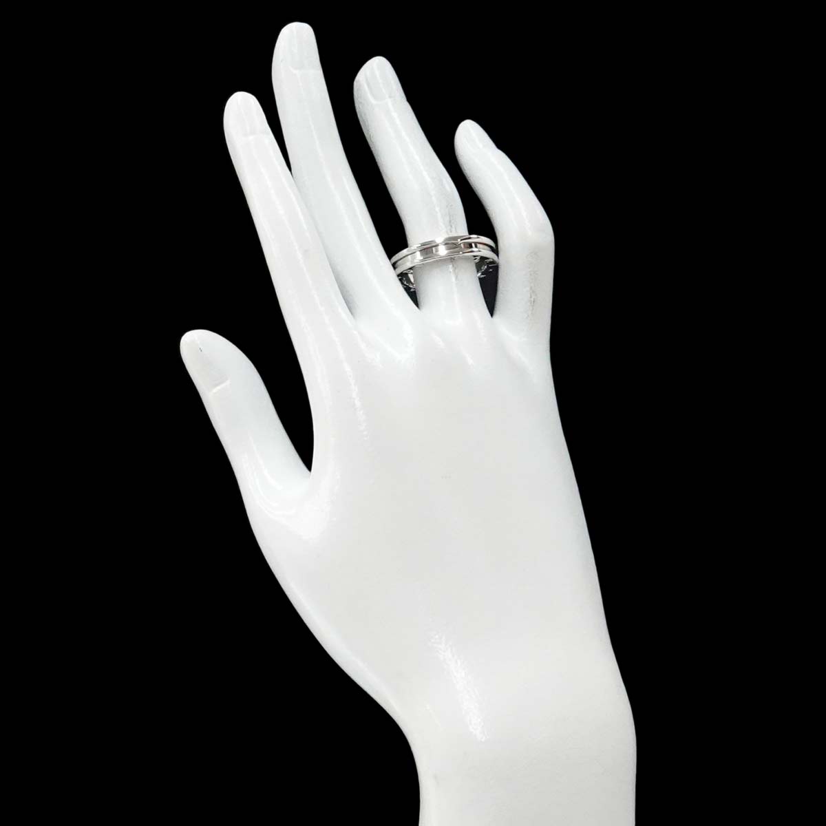 B-ZERO1 1 BAND Ring 18K White Gold 750 Size59 8.75(US)