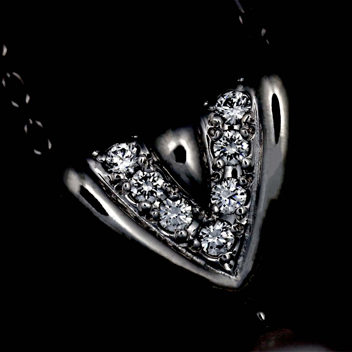 Akoya Pearl 7.6mm Diamond Necklace 14K White Gold 585