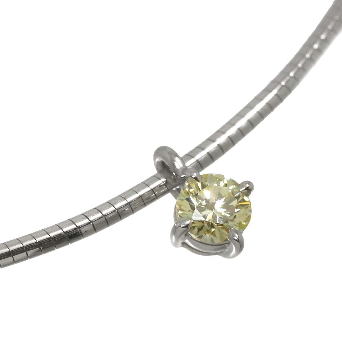 Diamond 0.37ct Necklace 18K WG White Gold 750