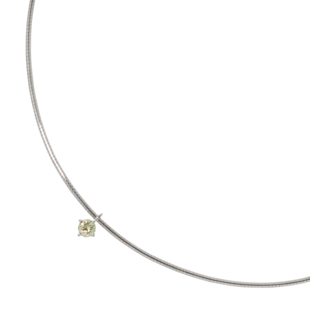 Diamond 0.37ct Necklace 18K WG White Gold 750