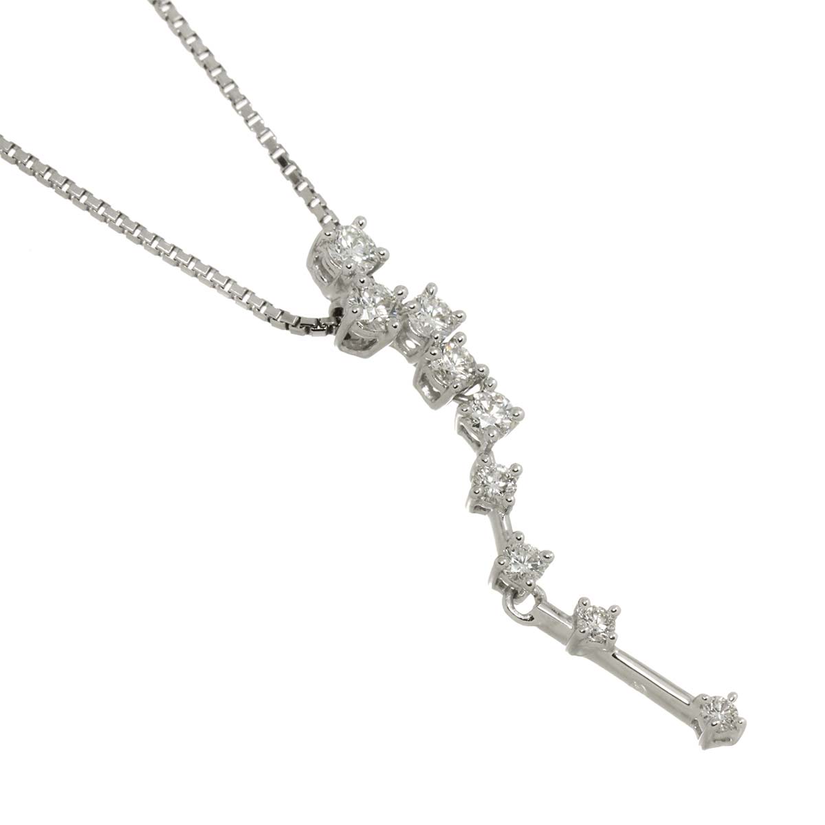 Diamond 0.36ct Necklace 18K WG White Gold 750