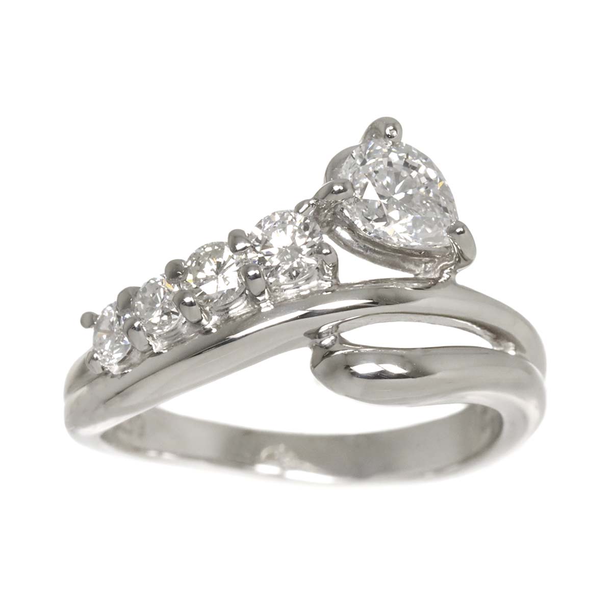 TASAKI Diamond 0.72ct Ring Platinum size7.25(US)