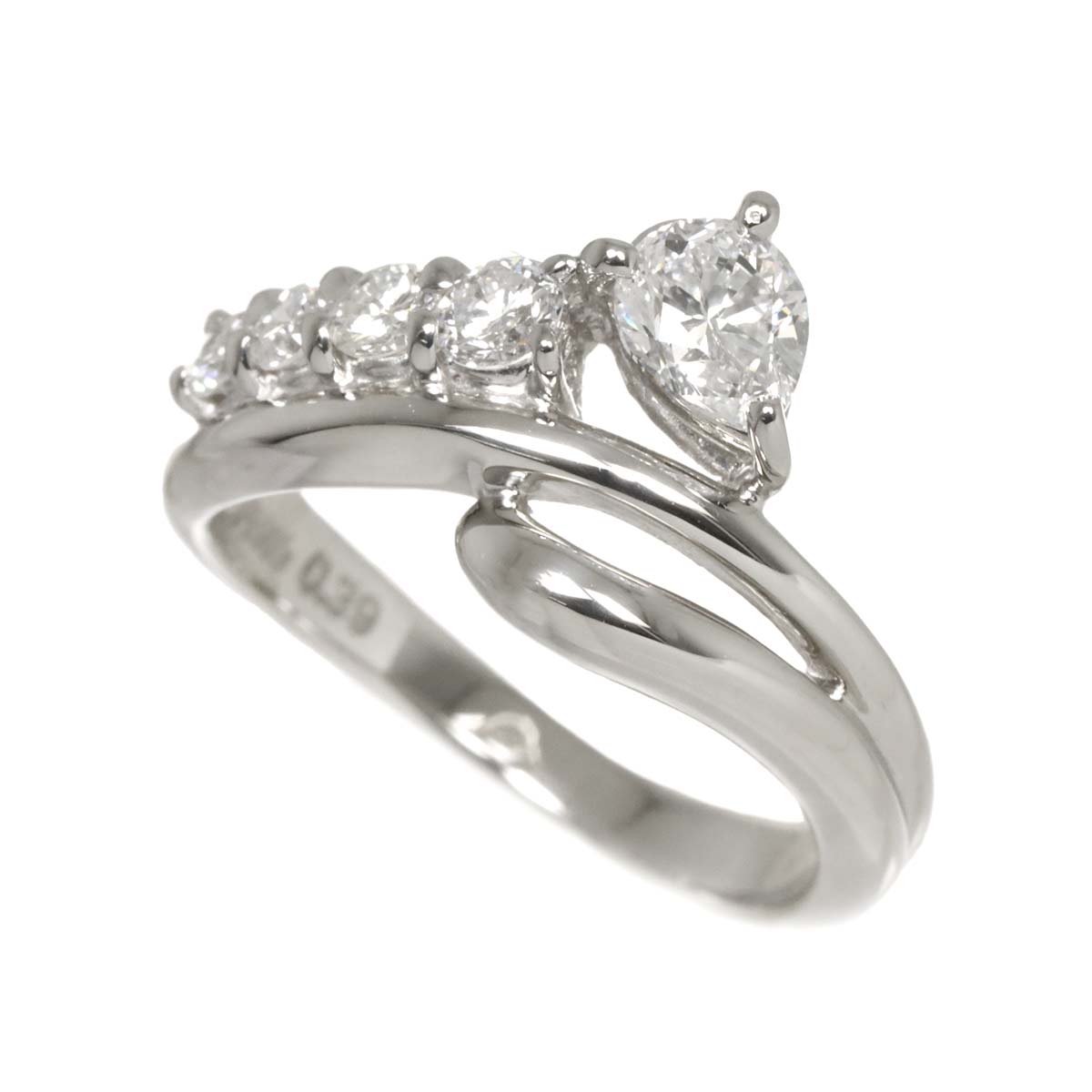 TASAKI Diamond 0.72ct Ring Platinum size7.25(US)