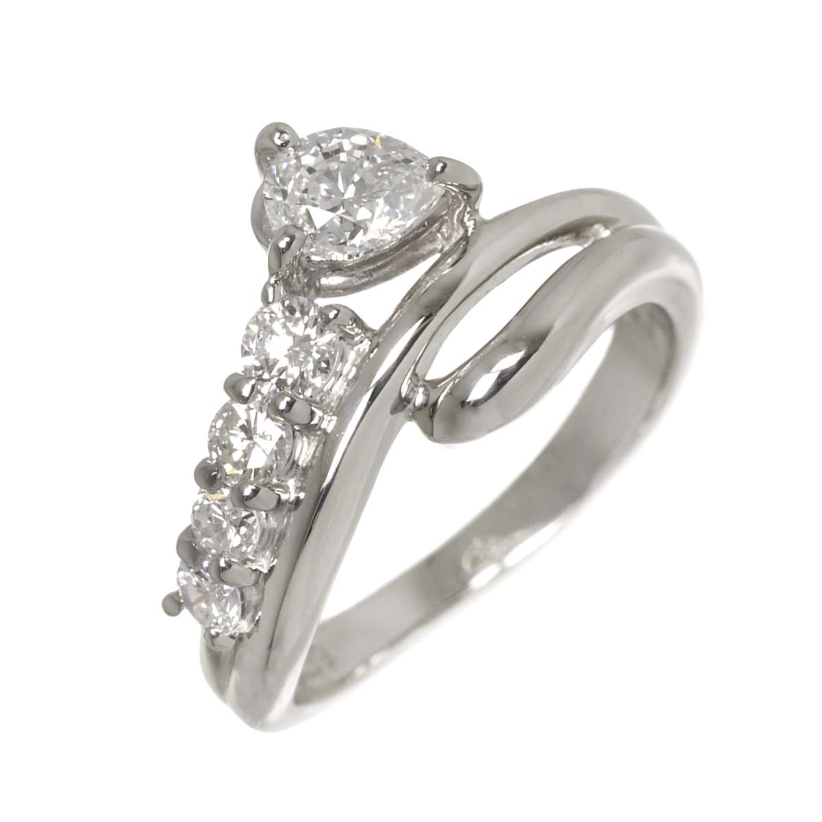 TASAKI Diamond 0.72ct Ring Platinum size7.25(US)