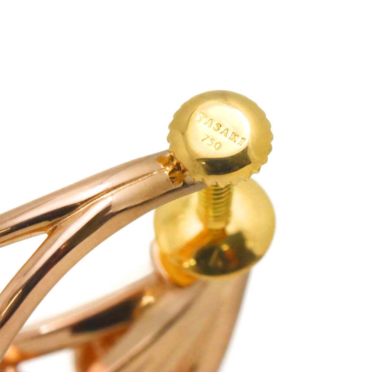 Akoya Pearl 4.9-4.0mm Earrings 18K PG YG 750