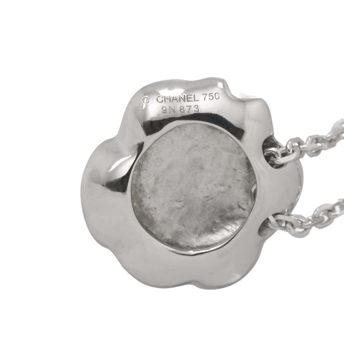 Camelia Necklace Diamond 18K White Gold 750