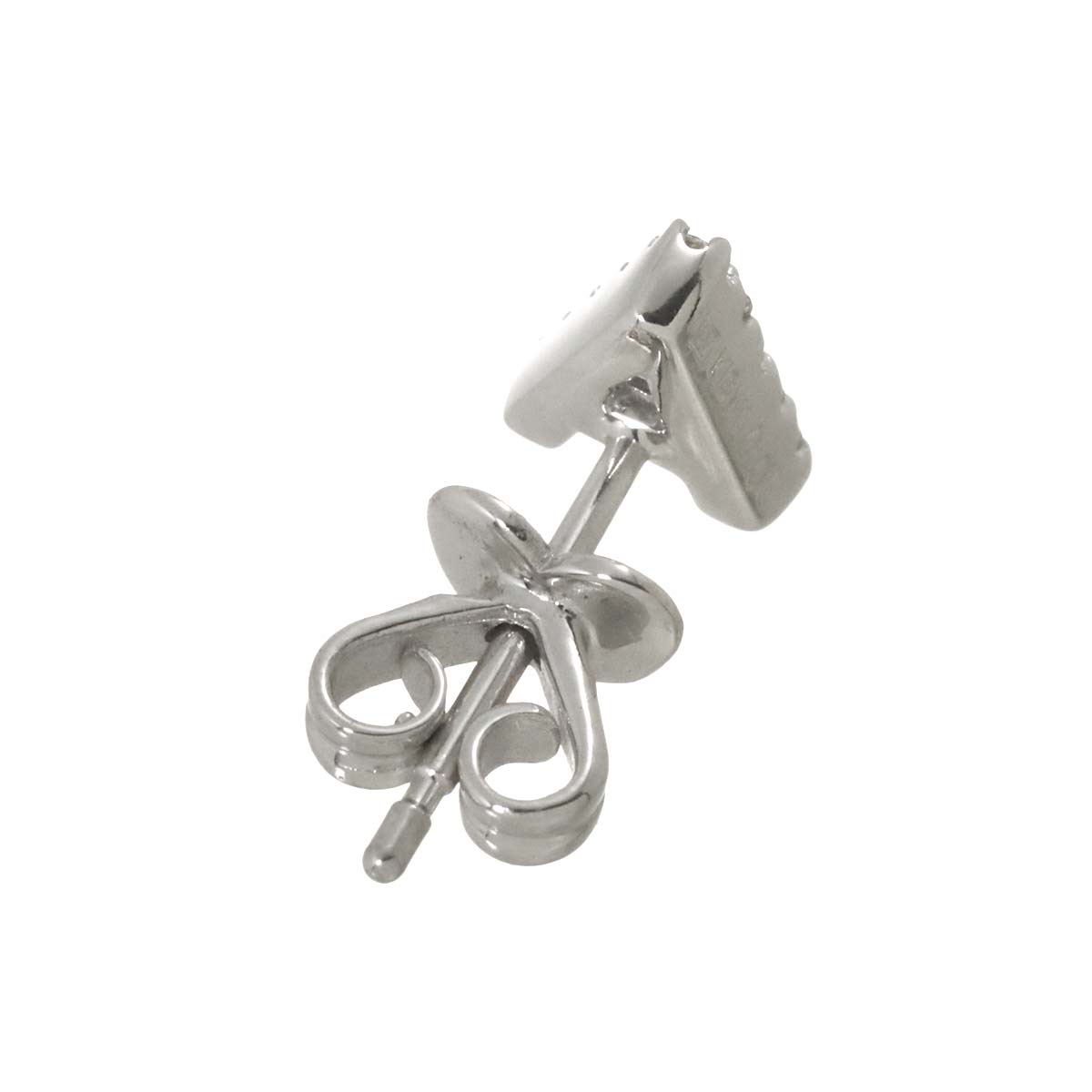 Diamond 0.05ct Earring Pierced 18K WG One Piece only